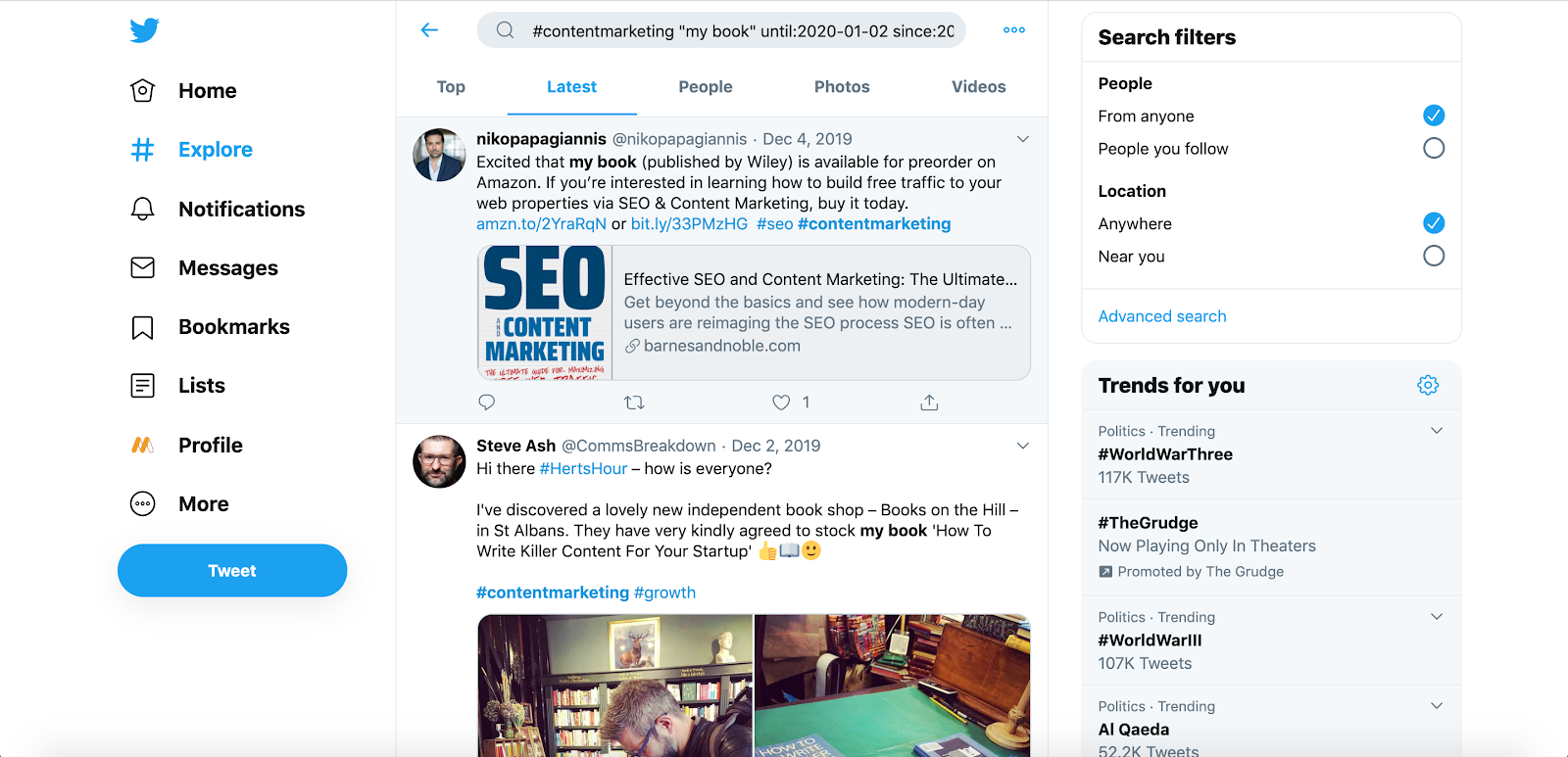 organic-twitter-hacks-search-results twitter hacks Twitter social media hacks social media organic twitter hacks  